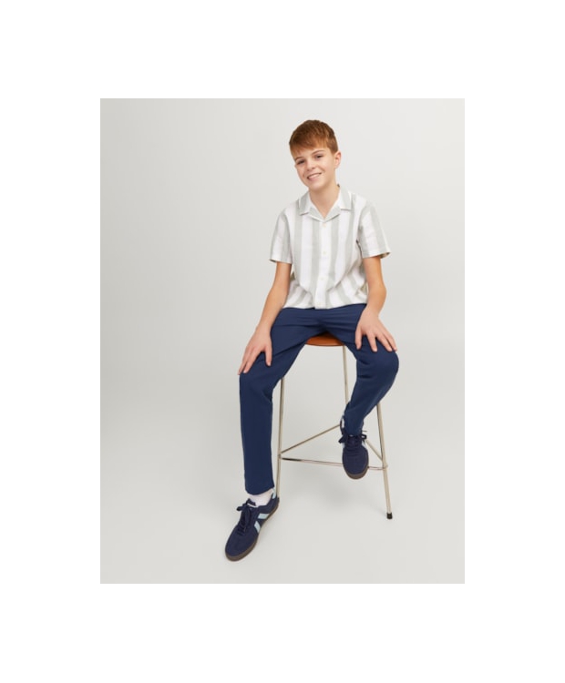 Jack & Jones Junior klassiske bukser i navy til drenge billede 5