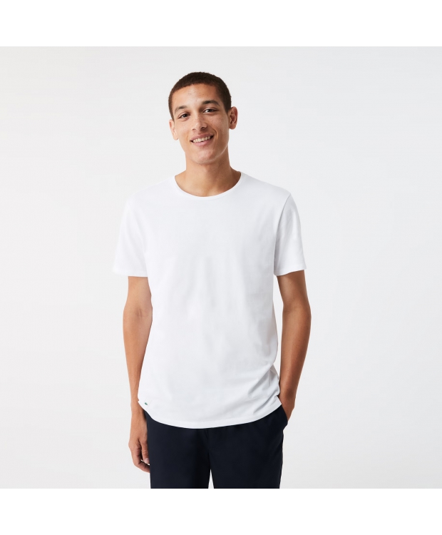 Lacoste 3pak t-shirts i hvid til herre billede 3