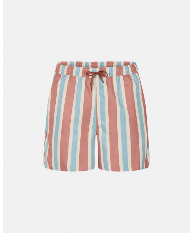 RESTERÖDS "recycled polyester" multifarvet badeshorts til herre