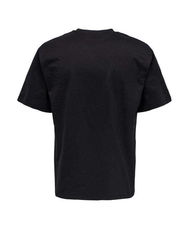 ONLY & SONS t-shirt i sort til herre | Relaxed fit |