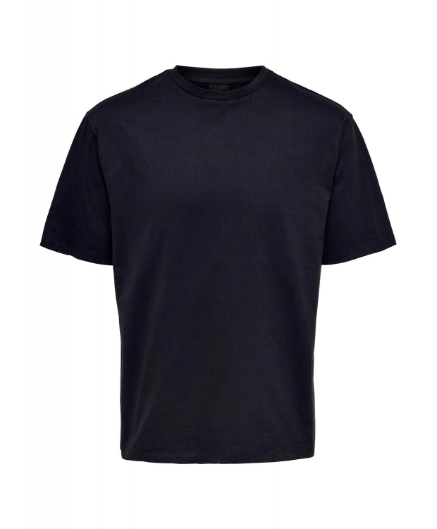 ONLY & SONS t-shirt i navy til herre | Relaxed fit |