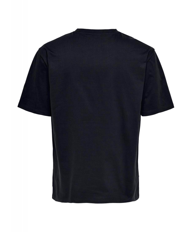 ONLY & SONS t-shirt i navy til herre | Relaxed fit |