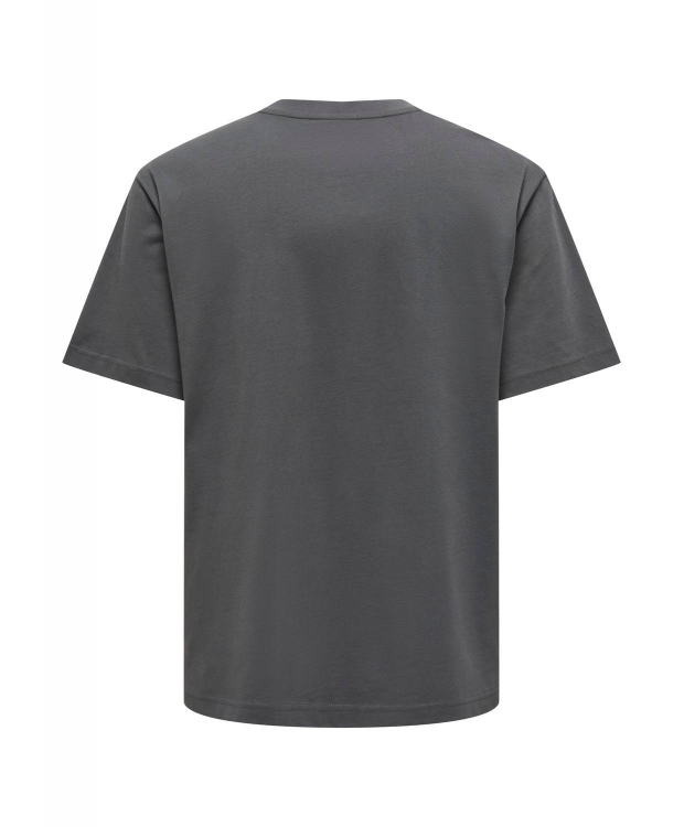 ONLY & SONS t-shirt i mørkegrå til herre | Relaxed fit |