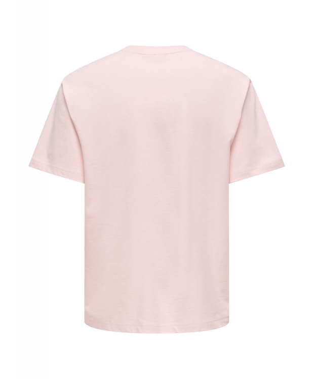 ONLY & SONS t-shirt i lyserød til herre | Relaxed fit | billede 3