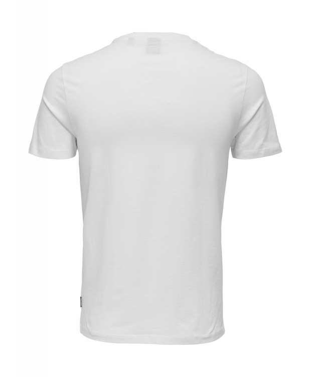 ONLY & SONS 2pak t-shirt i hvid til herre | Slim fit | billede 3