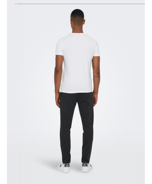 ONLY & SONS 2pak t-shirt i hvid til herre | Slim fit | billede 5