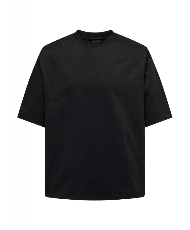 ONLY & SONS t-shirt i sort til herre | Oversized fit |