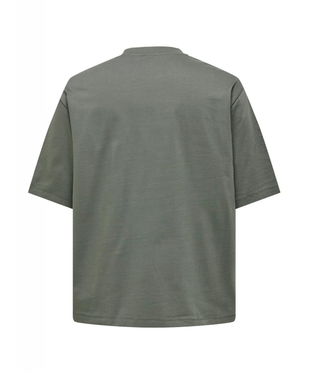 ONLY & SONS t-shirt i grøn til herre | Oversized fit |