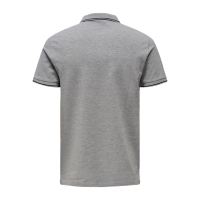 ONLY & SONS polo t-shirt i grå til herre | Regular fit |