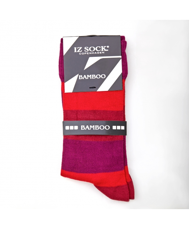 iZ Sock 5 pak bambusstrømper med brede striber billede 6