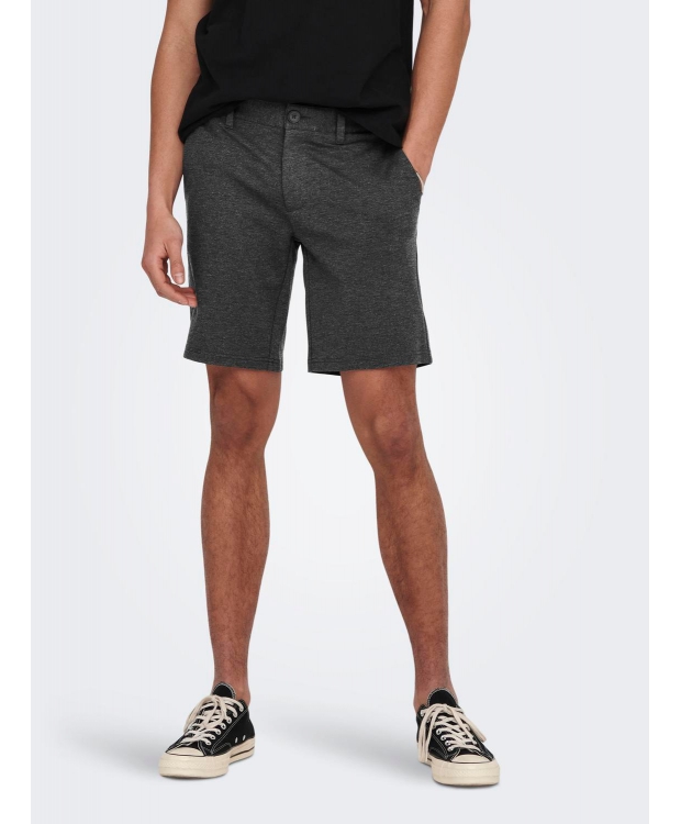 ONLY & SONS chino shorts i bambus i mørkegrå til herre billede 3