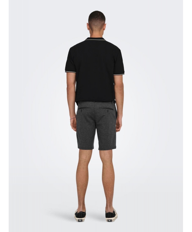 ONLY & SONS chino shorts i bambus i mørkegrå til herre billede 4