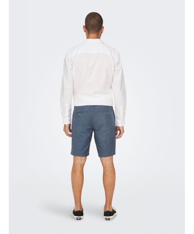 ONLY & SONS shorts i blå til herre billede 4