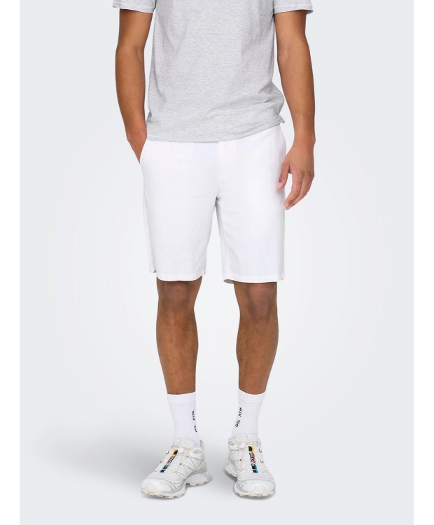 ONLY & SONS shorts i hvid til herre billede 3