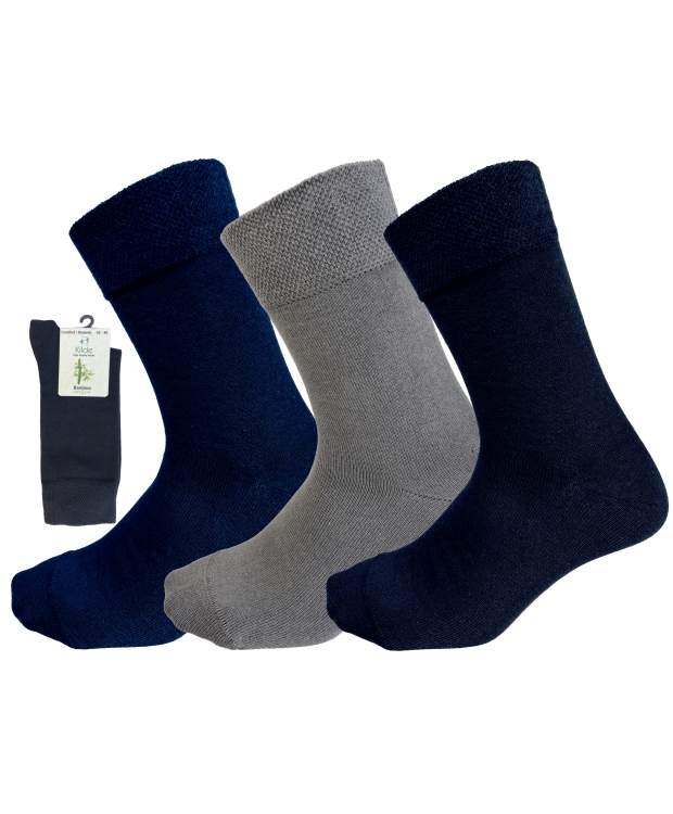 Kilde® Comfort & Diabetes, bambus strømper i sort. Unisex billede 3