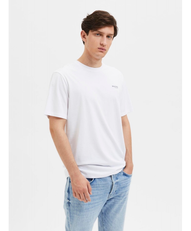 Selected Homme t-shirt i hvid til herre