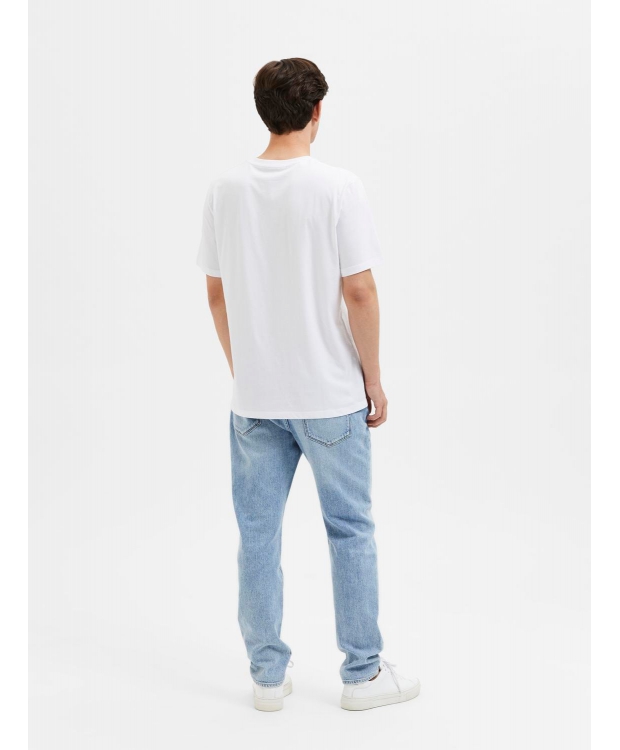 Selected Homme t-shirt i hvid til herre billede 3