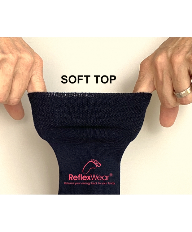 ReflexWear® Comfort & Diabetes tynde strømper i naturale farver. Unisex billede 3