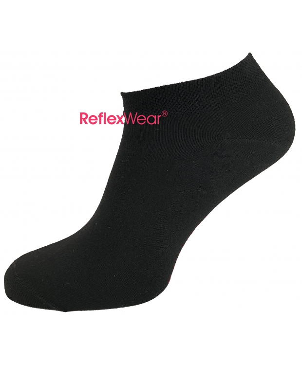 ReflexWear® Comfort & Diabetes "Low Cut"  tynde ankelstrømper i sort. Unisex