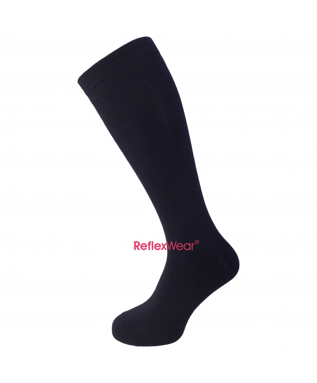 ReflexWear® tynde kompression og rejse strømper i sort. Unisex