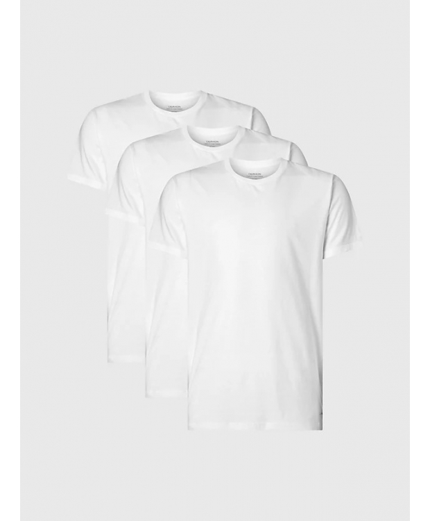 Calvin Klein 3pak t-shirt i hvid til herre | Regular fit |