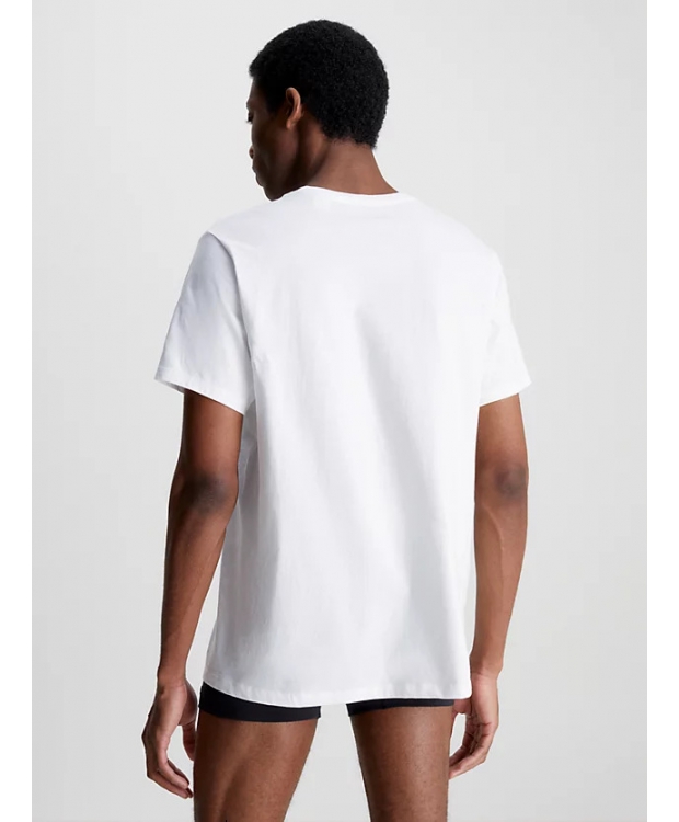Calvin Klein 3pak t-shirt i hvid til herre | Regular fit | billede 3