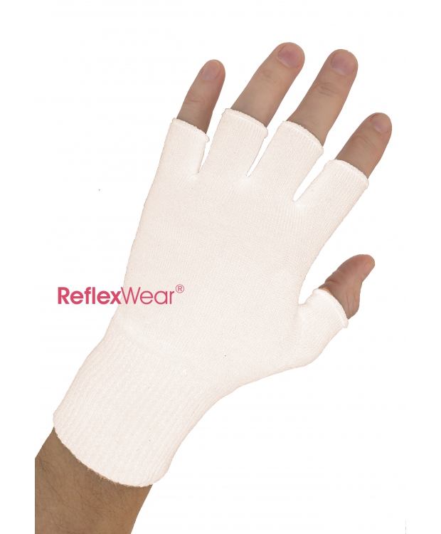 ReflexWear®  Tynde Handsker uden fingre i naturale. Unisex