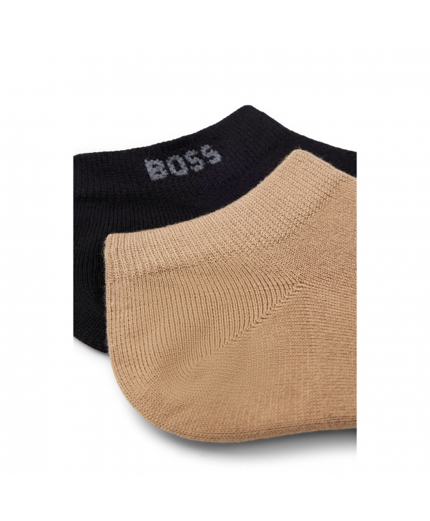 BOSS 2pak bambus ankelstrømper i multifarvet til herre