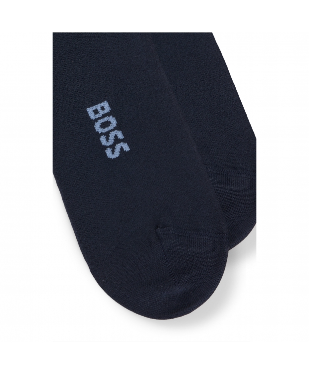 BOSS 2pak bambus ankelstrømper i navy til herre