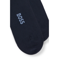 BOSS 2pak bambus ankelstrømper i navy til herre