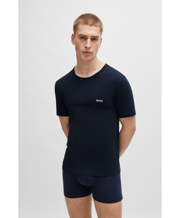 BOSS 3pak t-shirt i multifarvet til herre billede 3