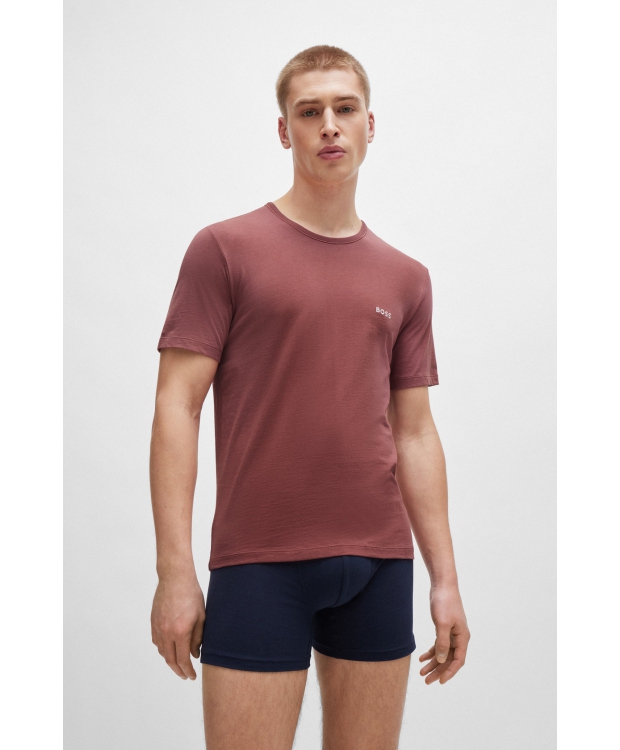 BOSS 3pak t-shirt i multifarvet til herre billede 4