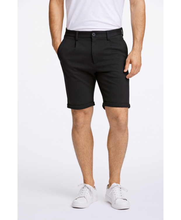 Lindbergh Plisserede shorts i sort til herre billede 6