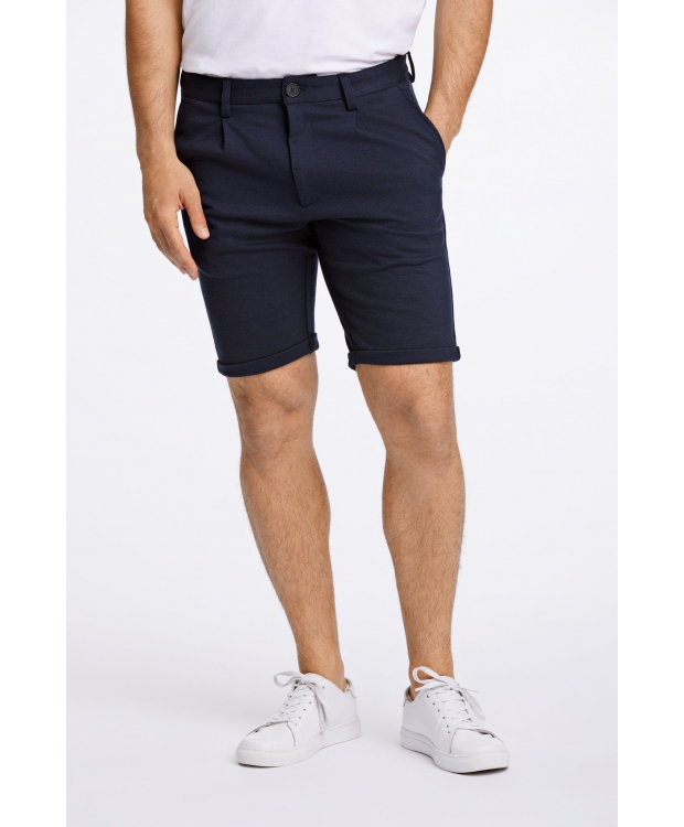 Lindbergh Plisserede shorts i navy til herre billede 5