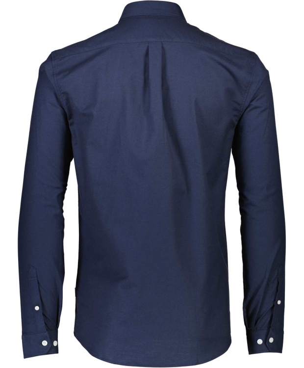 Lindbergh Oxford Superflex Skjorte i navy til herre