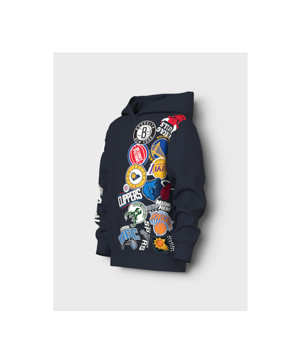 Name It NBA Hoodie i Dark Saphhire til drenge billede 4