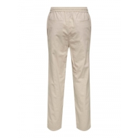 ONLY & SONS Hørbukser Loose Fit i beige til herre