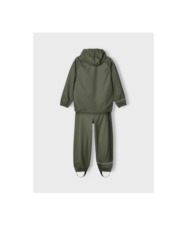 Name It unisex regntøj i mørkegrøn billede 6