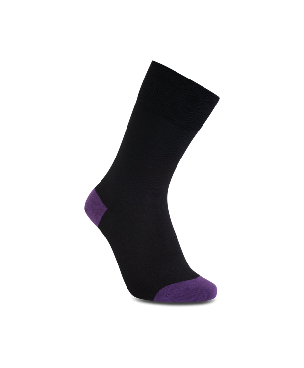 iZ Sock bambusstrømper i lilla hæl og tå