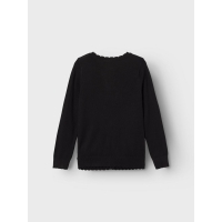 Name It strikcardigan i sort til piger