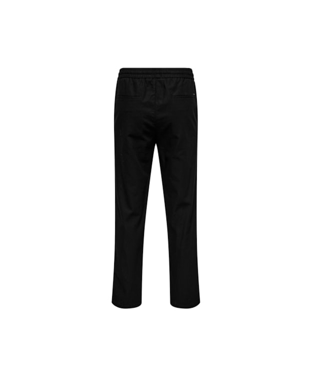ONLY & SONS Hørbukser Loose Fit i sort til herre billede 3