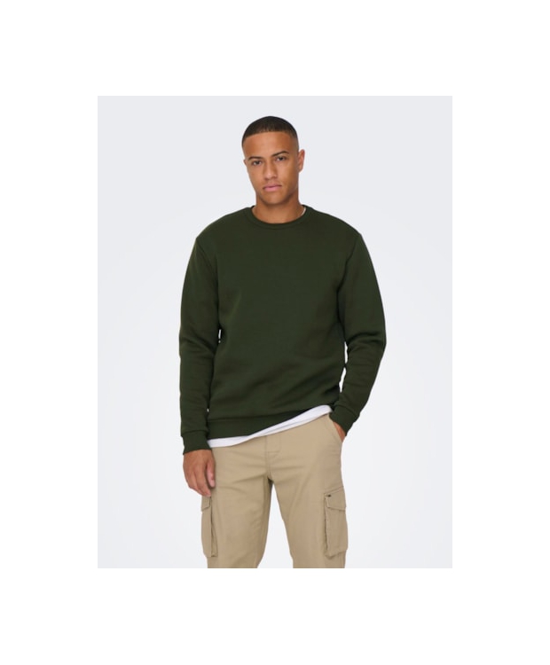 ONLY & SONS Crew Neck Sweatshirt i Rosin til herre