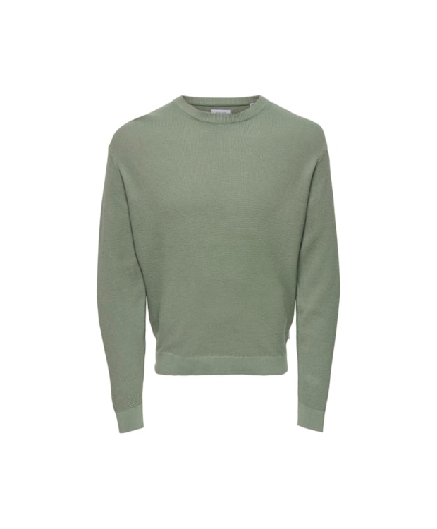 ONLY & SONS Striktrøje i grøn til herre