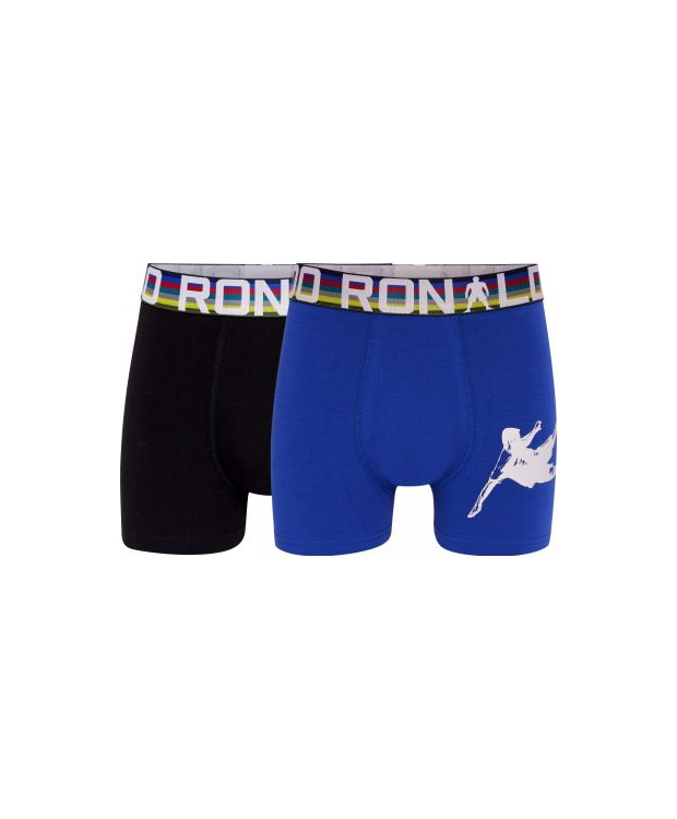 CR7 bomuld boy's trunk 2-pak I sort/blå til drenge.