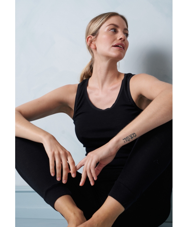 JBS Of Denmark leggins i uld i sort til kvinder billede 4