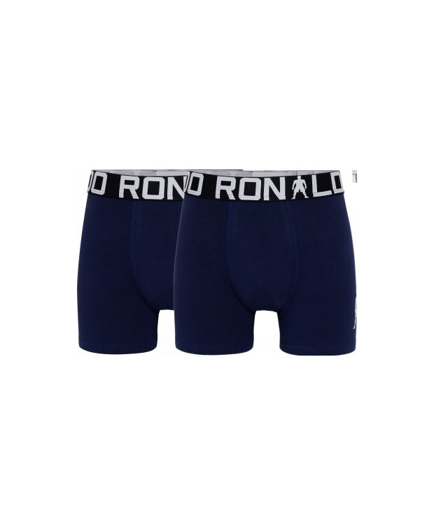 CR7 bomuld boy's trunk 2-pak i navy til drenge.