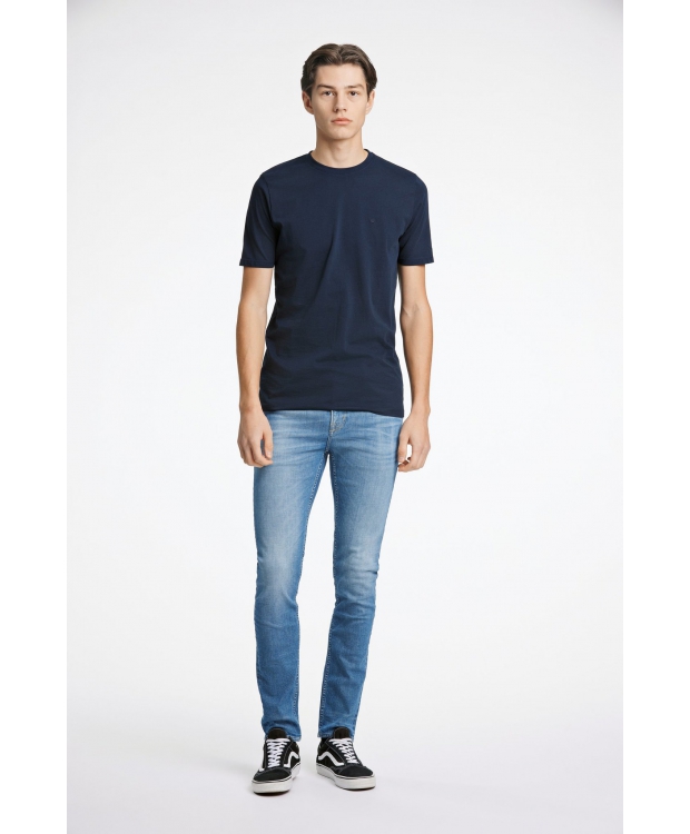 Junk de Luxe t-shirt i Navy med rund hals til herre | Relaxed fit | billede 3
