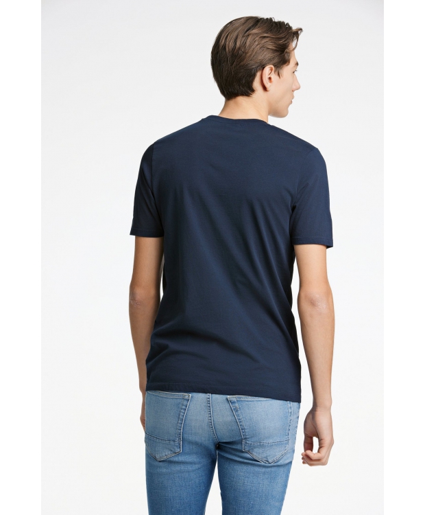 Junk de Luxe t-shirt i Navy med rund hals til herre | Relaxed fit | billede 6