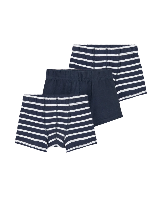Name it 3-pak blå stribet boxershorts/underbukser til drenge