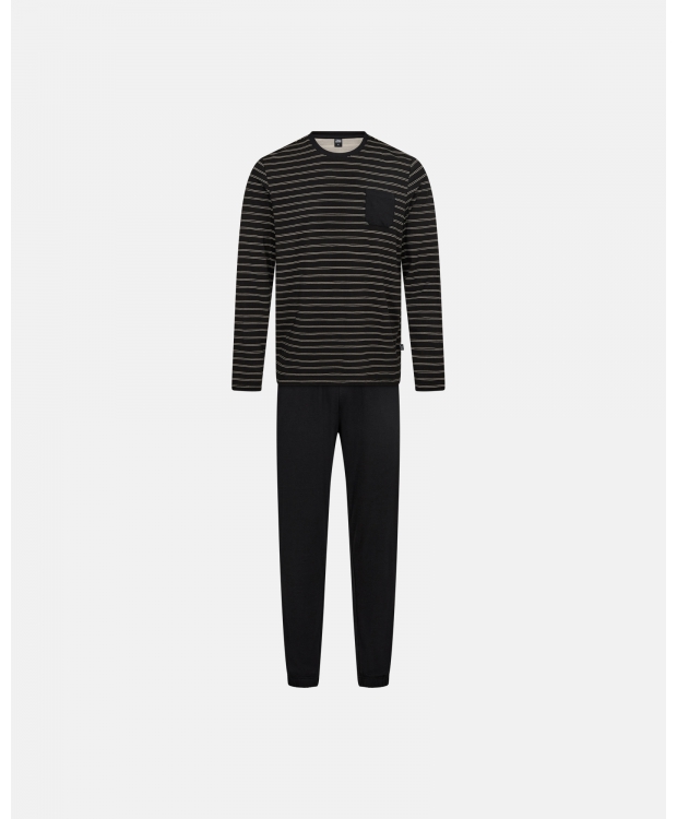 JBS Bambus Pyjamas i sort til herre